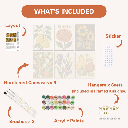 Colección jardín de cosecha – Pintura por números
