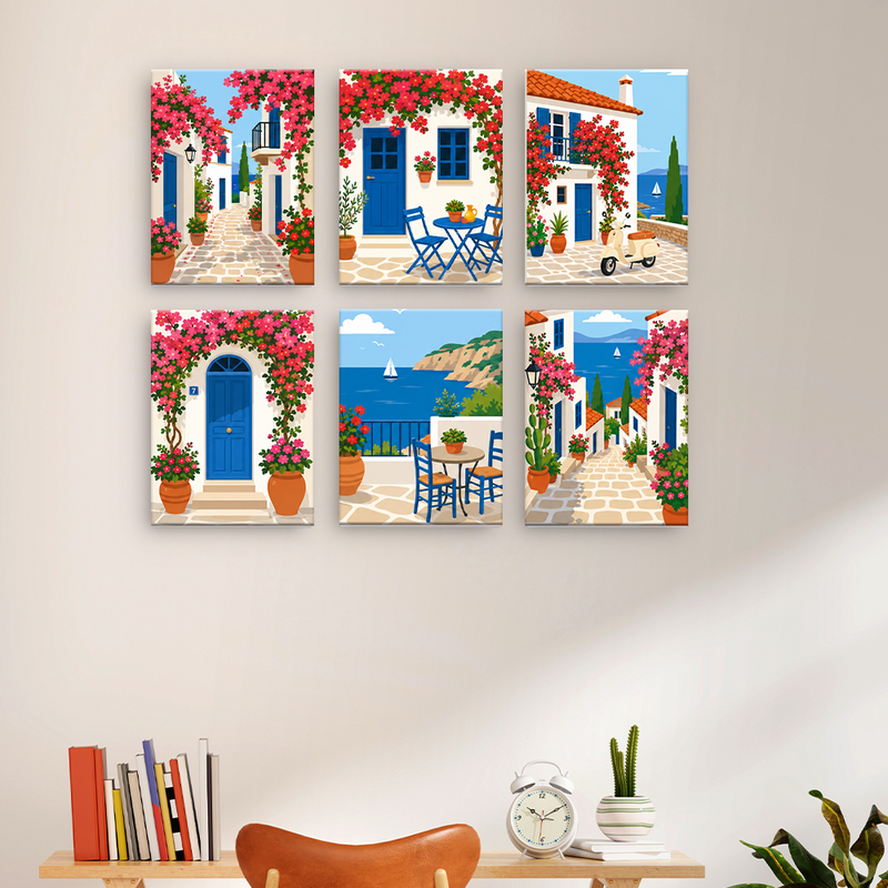 Flores del Mediterráneo – Pintura por números