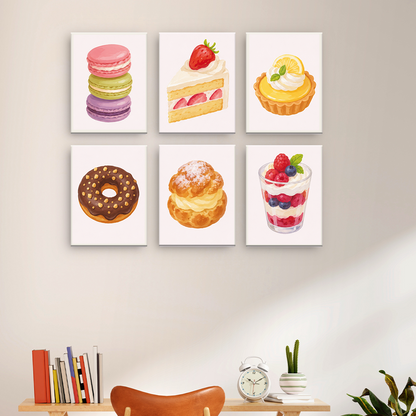 Delicias de postres pastel – Pintura por números