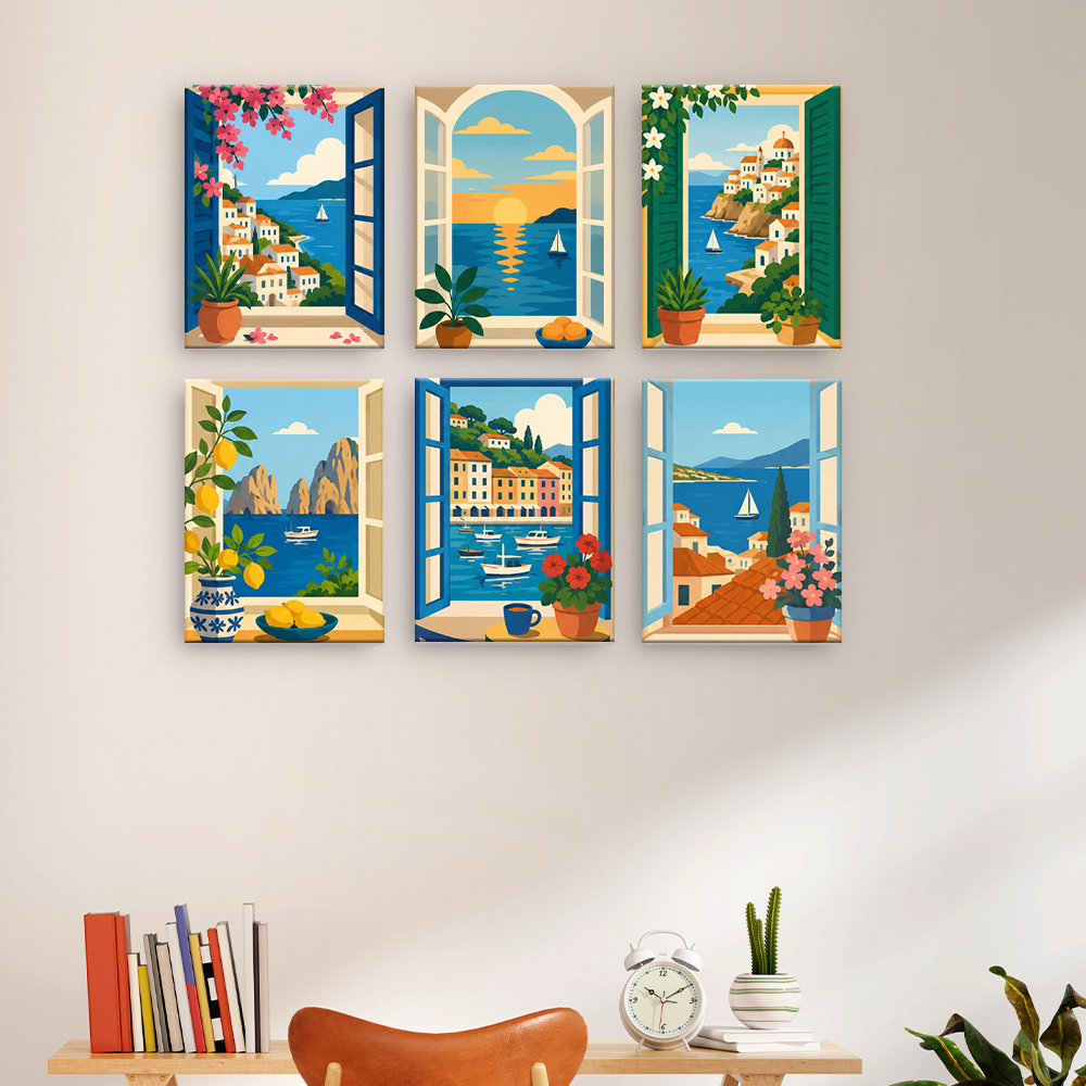 Vistas junto al mar – Pintura por números