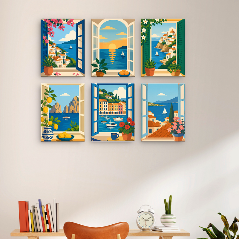 Vistas junto al mar – Pintura por números