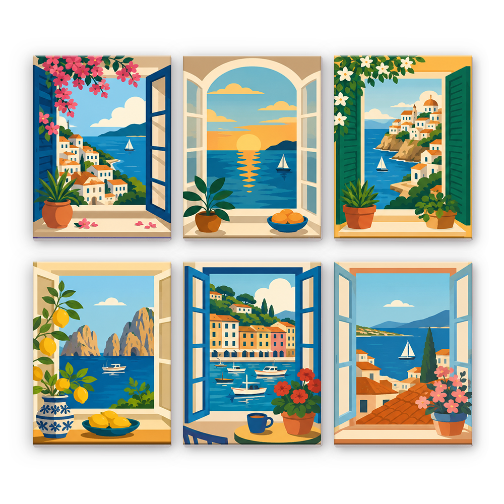 Vistas junto al mar – Pintura por números