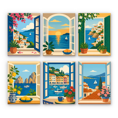 Vistas junto al mar – Pintura por números