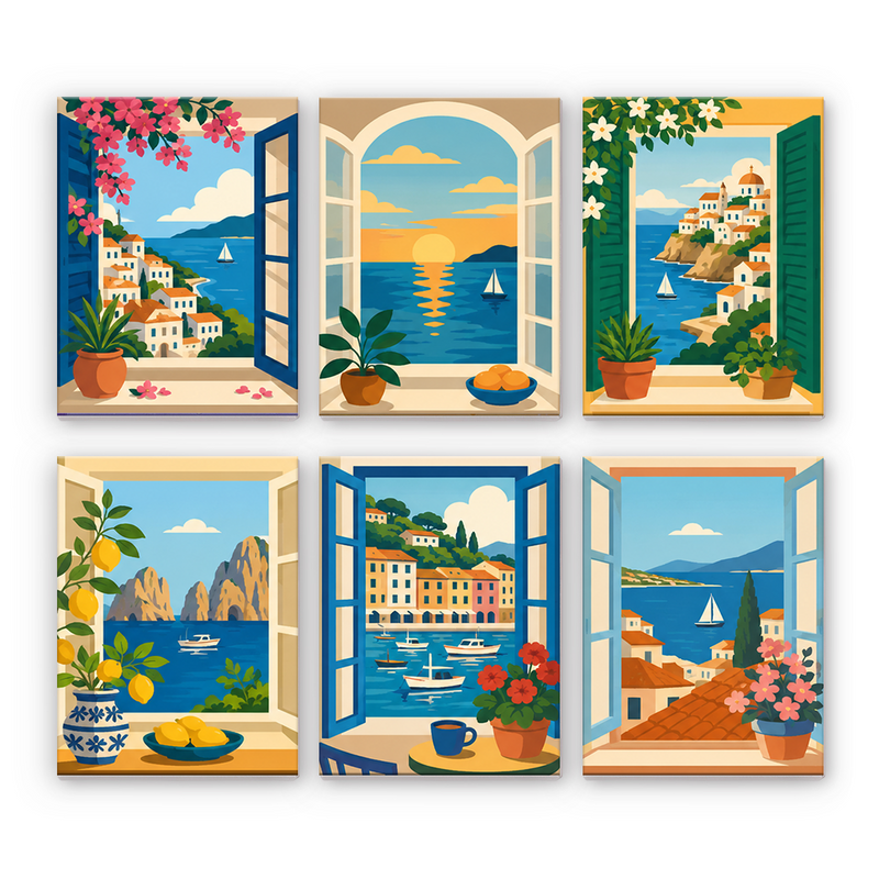Vistas junto al mar – Pintura por números