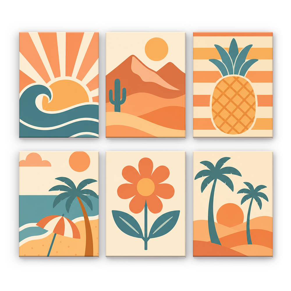 Escapada soleada – Pintura por números