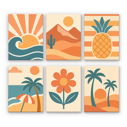 Escapada soleada – Pintura por números