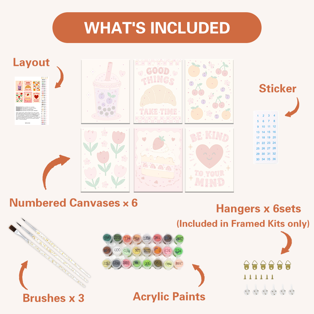 Dulces pequeñas alegrías – Pintura por números