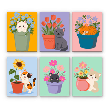 Gatos con Flores