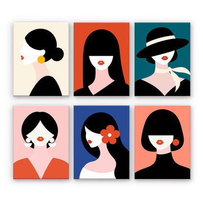 Retratos de mujeres de moda