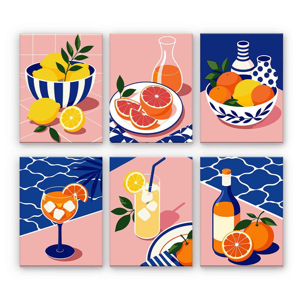 Bebidas cítricas de verano