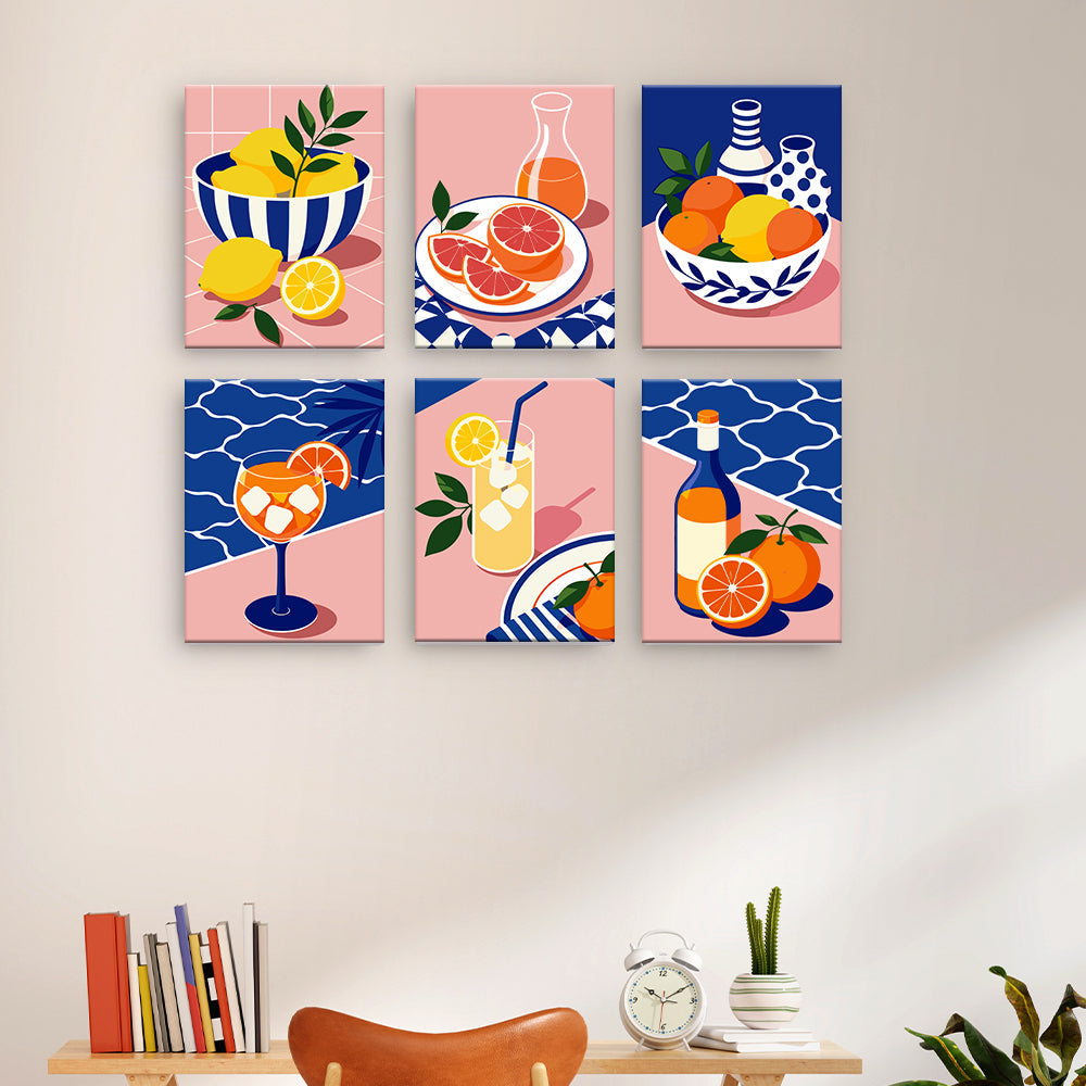 Bebidas cítricas de verano