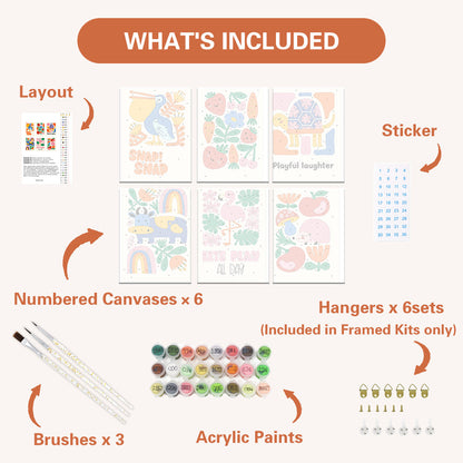 Animales y flores juguetones