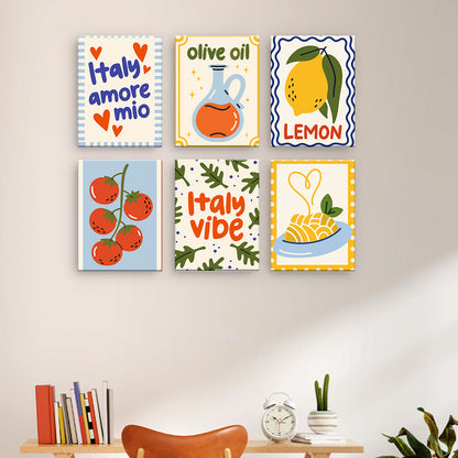 Carteles de cocina italiana