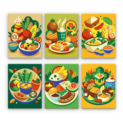 Comida mexicana colorida