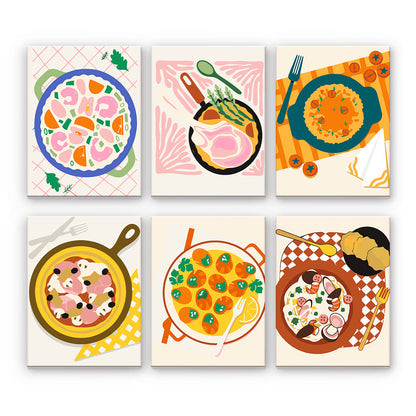 Ilustraciones de comida reconfortante