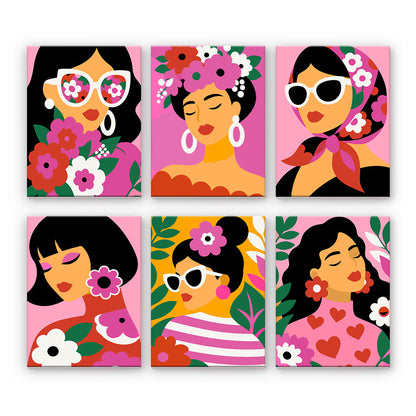 Retratos florales de mujeres