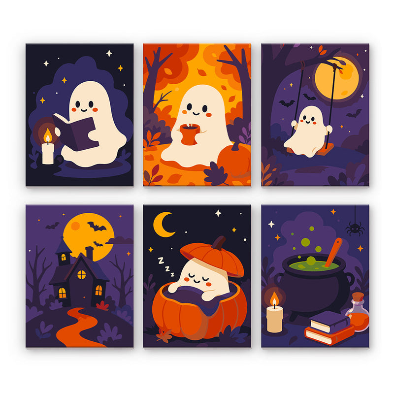 Acogedores fantasmas de Halloween