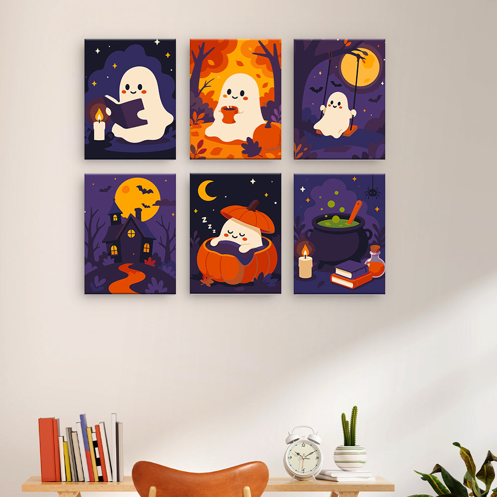 Acogedores fantasmas de Halloween