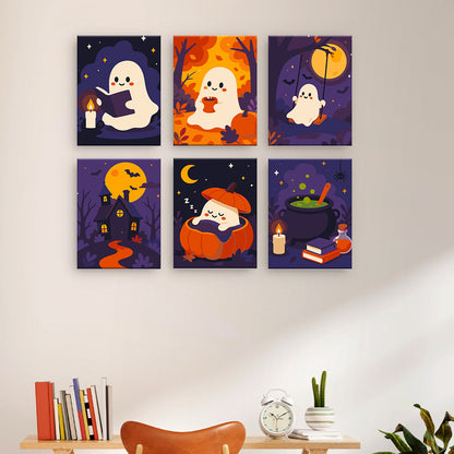 Acogedores fantasmas de Halloween