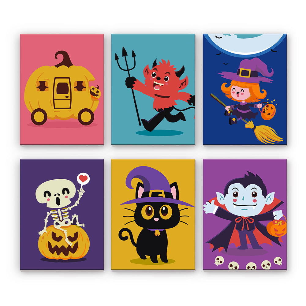 Personajes amigables de Halloween