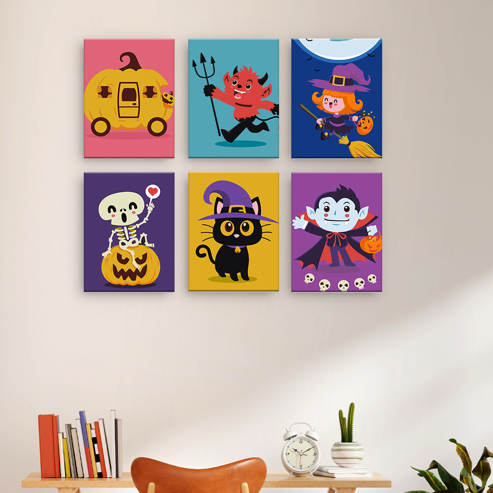 Personajes amigables de Halloween