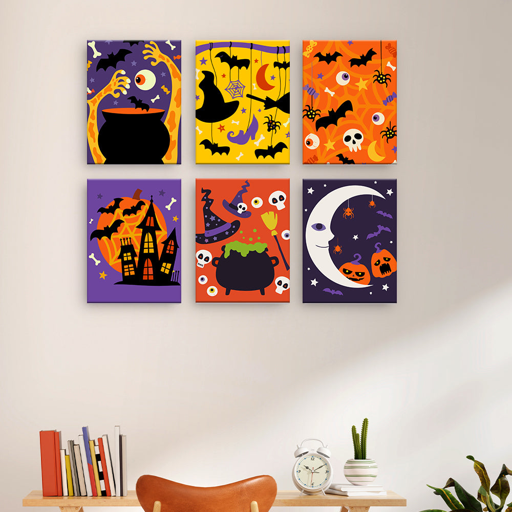Escenas de monstruos de Halloween