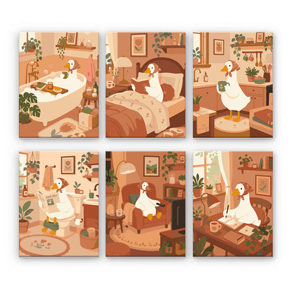 Patos acogedores en casa