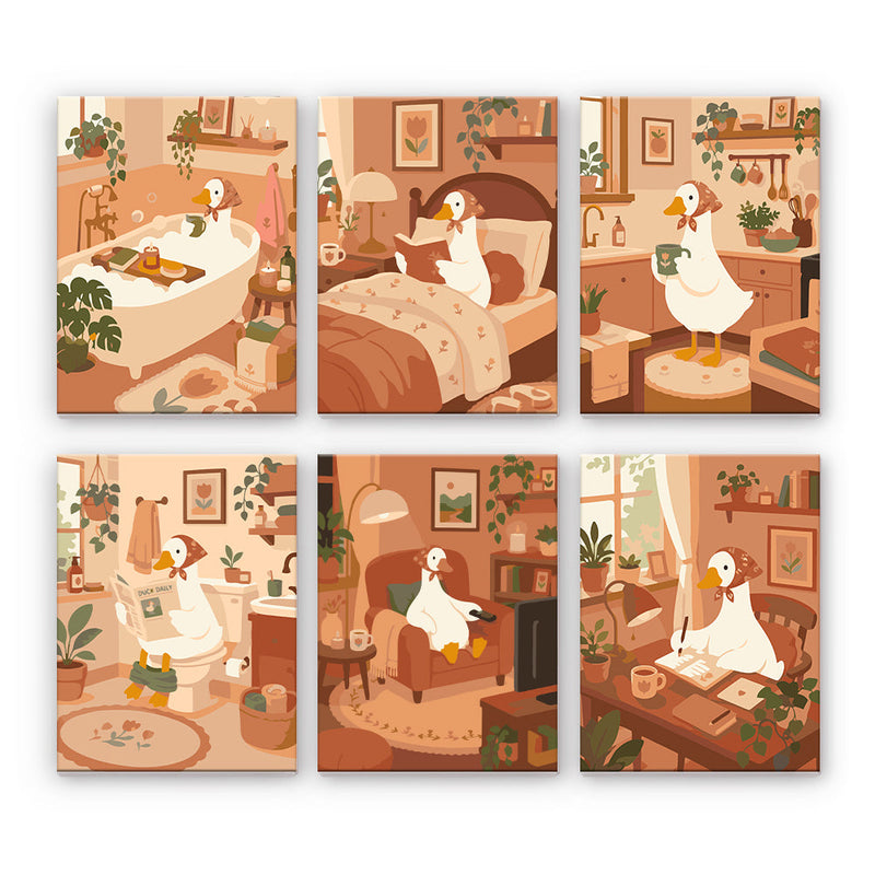 Patos acogedores en casa