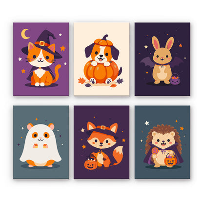 Personajes de animales de Halloween