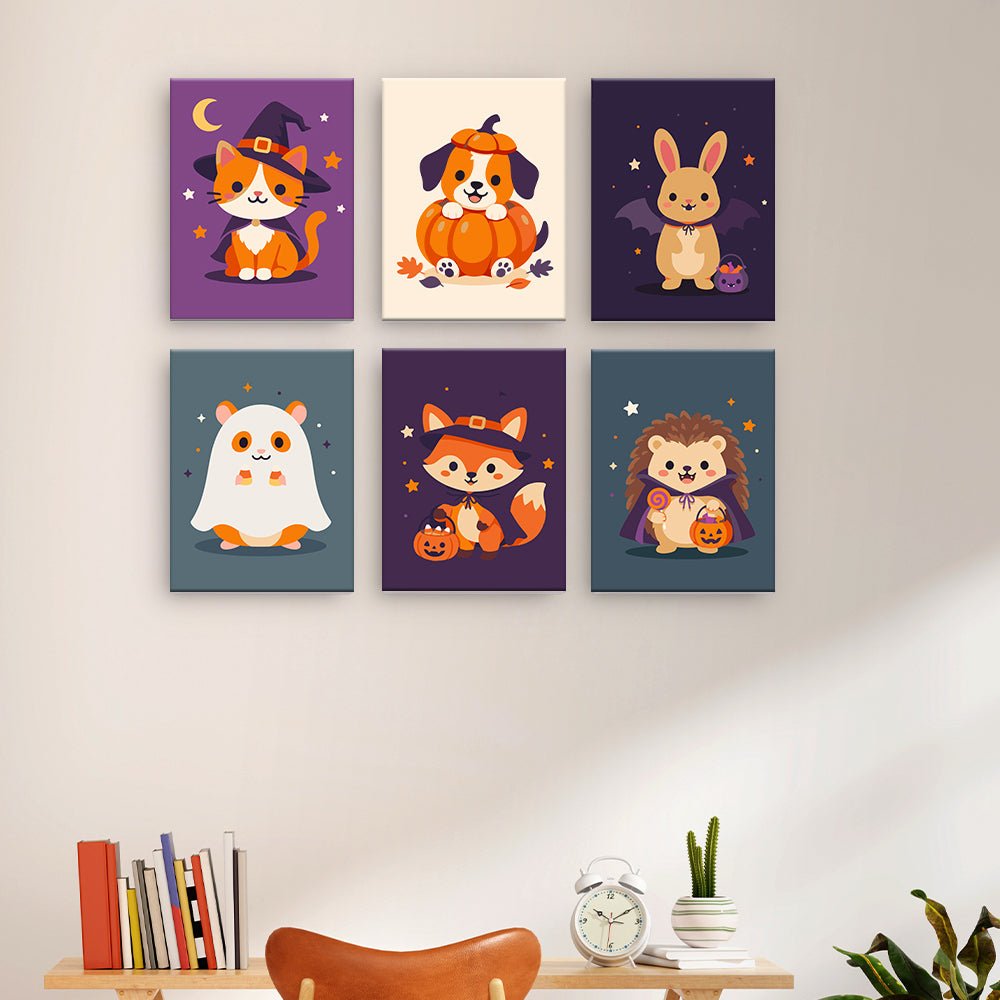 Personajes de animales de Halloween