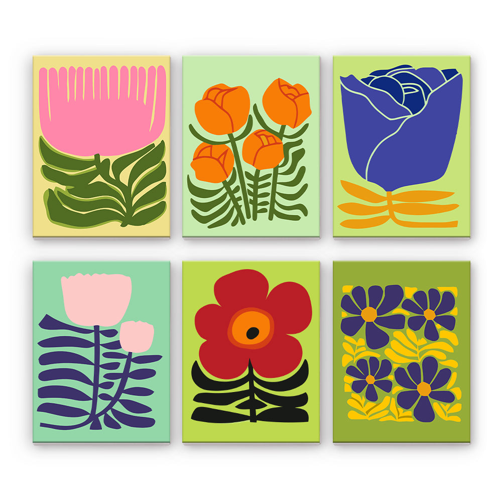 Flores gráficas modernas