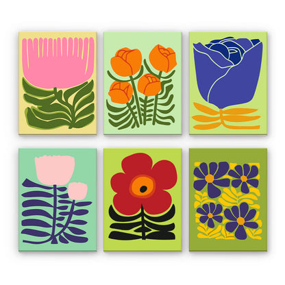 Flores gráficas modernas
