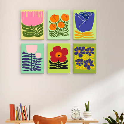 Flores gráficas modernas