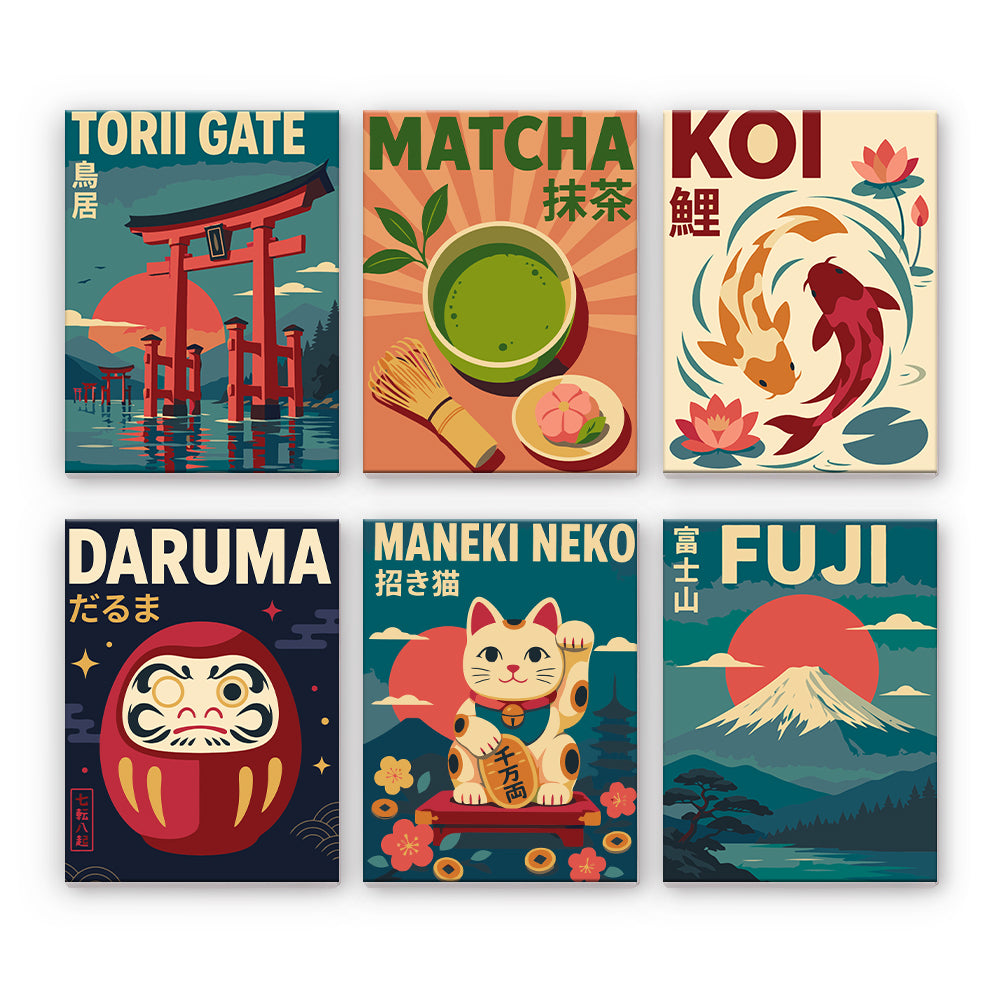 Pósteres de símbolos japoneses