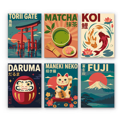 Pósteres de símbolos japoneses