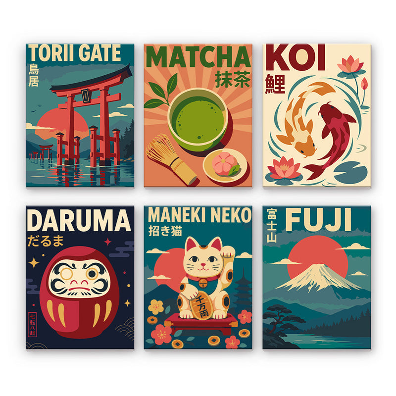 Pósteres de símbolos japoneses