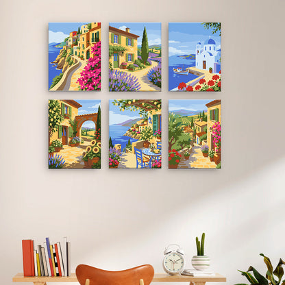 Escenas de pueblos mediterráneos