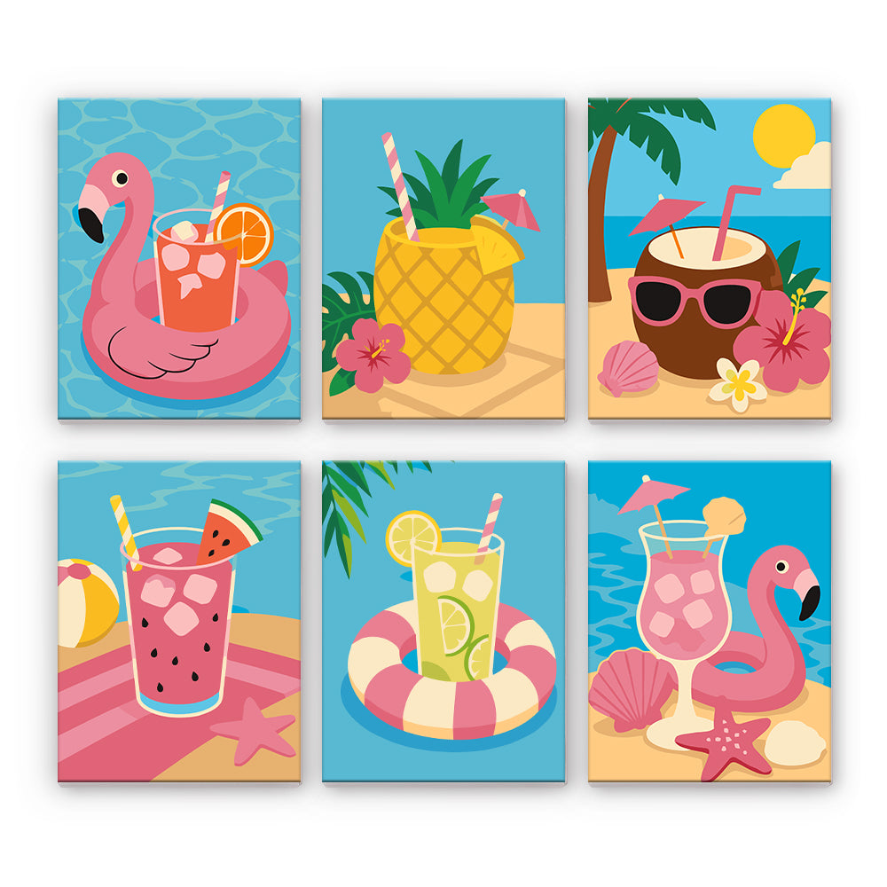 Bebidas tropicales de verano