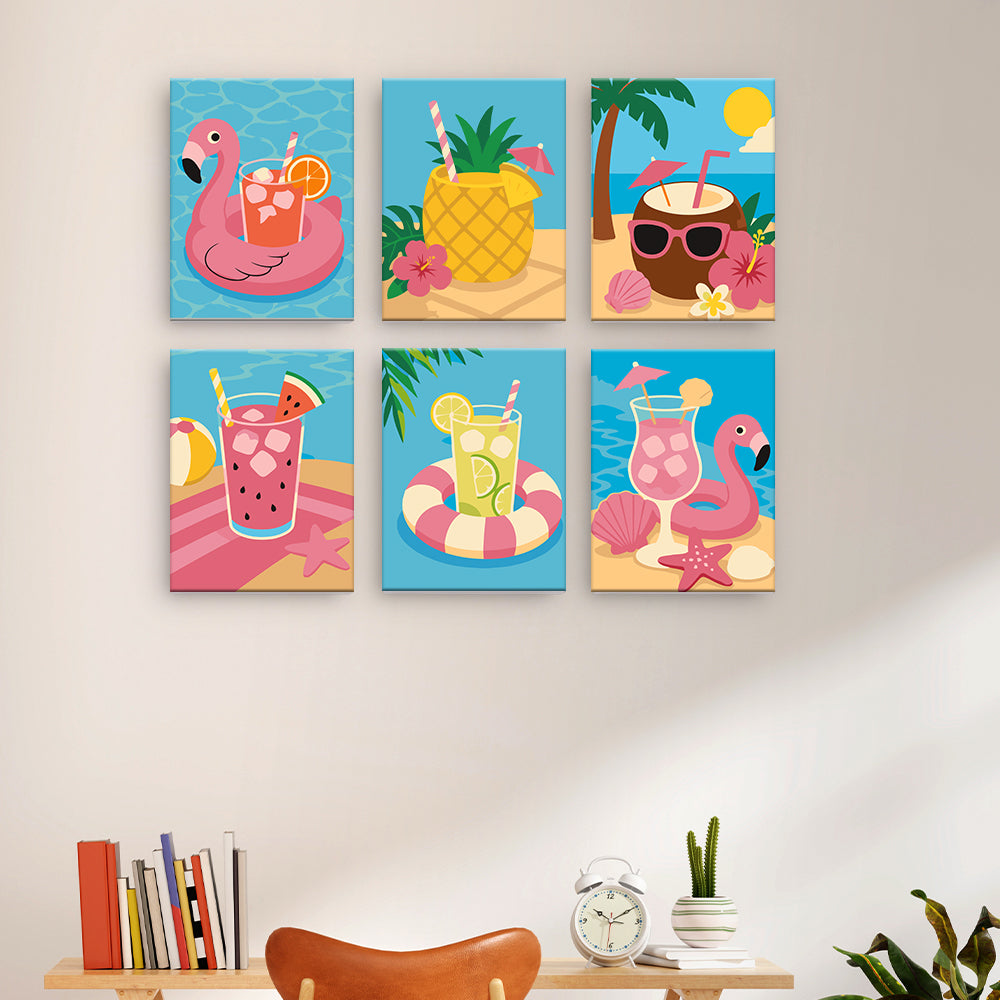 Bebidas tropicales de verano