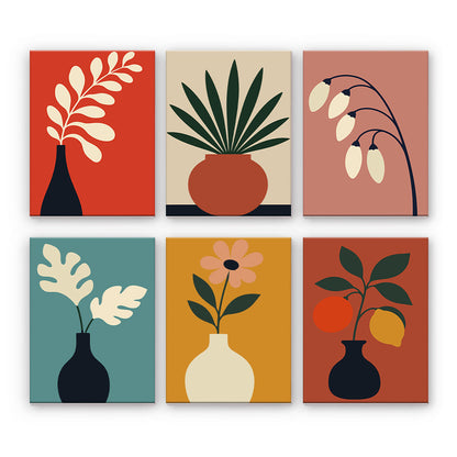 Plantas y jarrones minimalistas