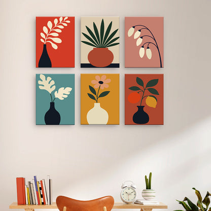 Plantas y jarrones minimalistas