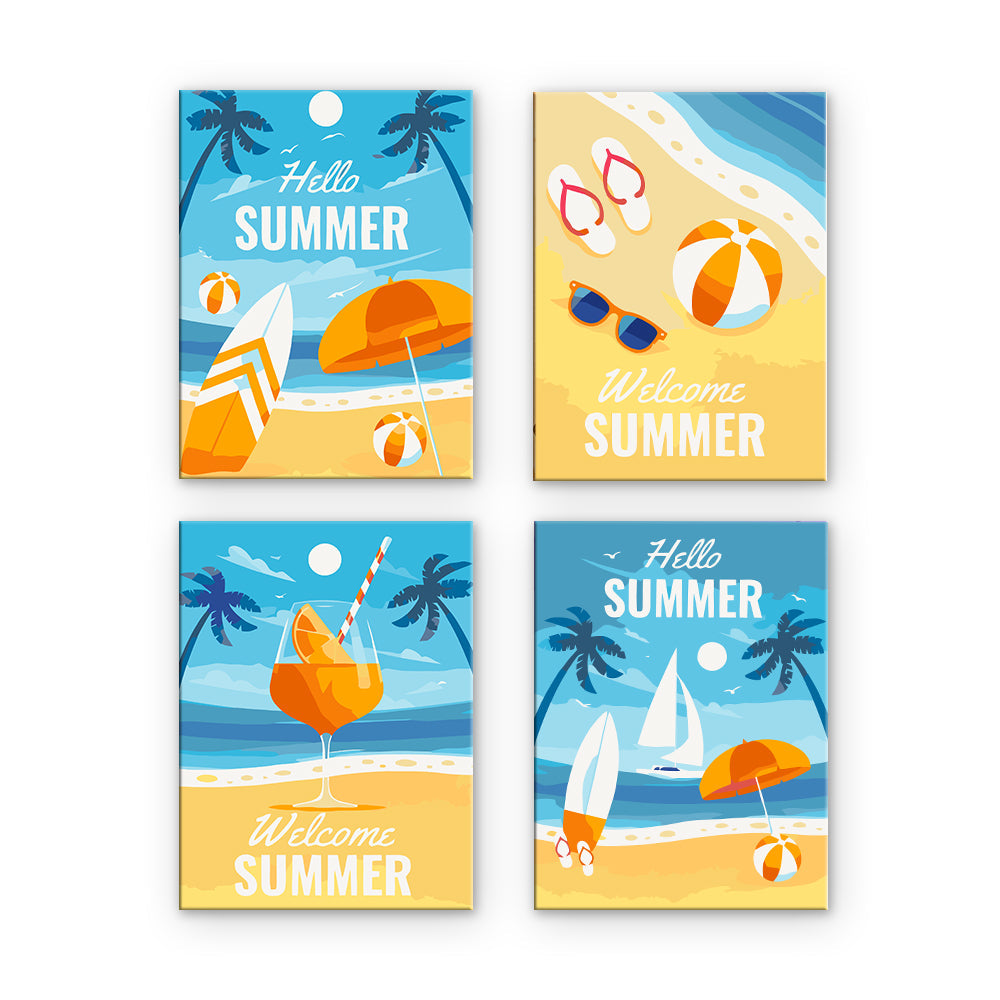 Carteles de vacaciones de verano