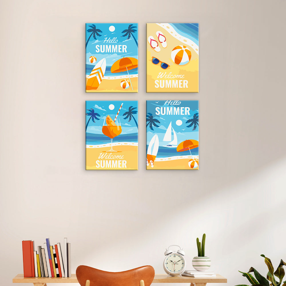 Carteles de vacaciones de verano