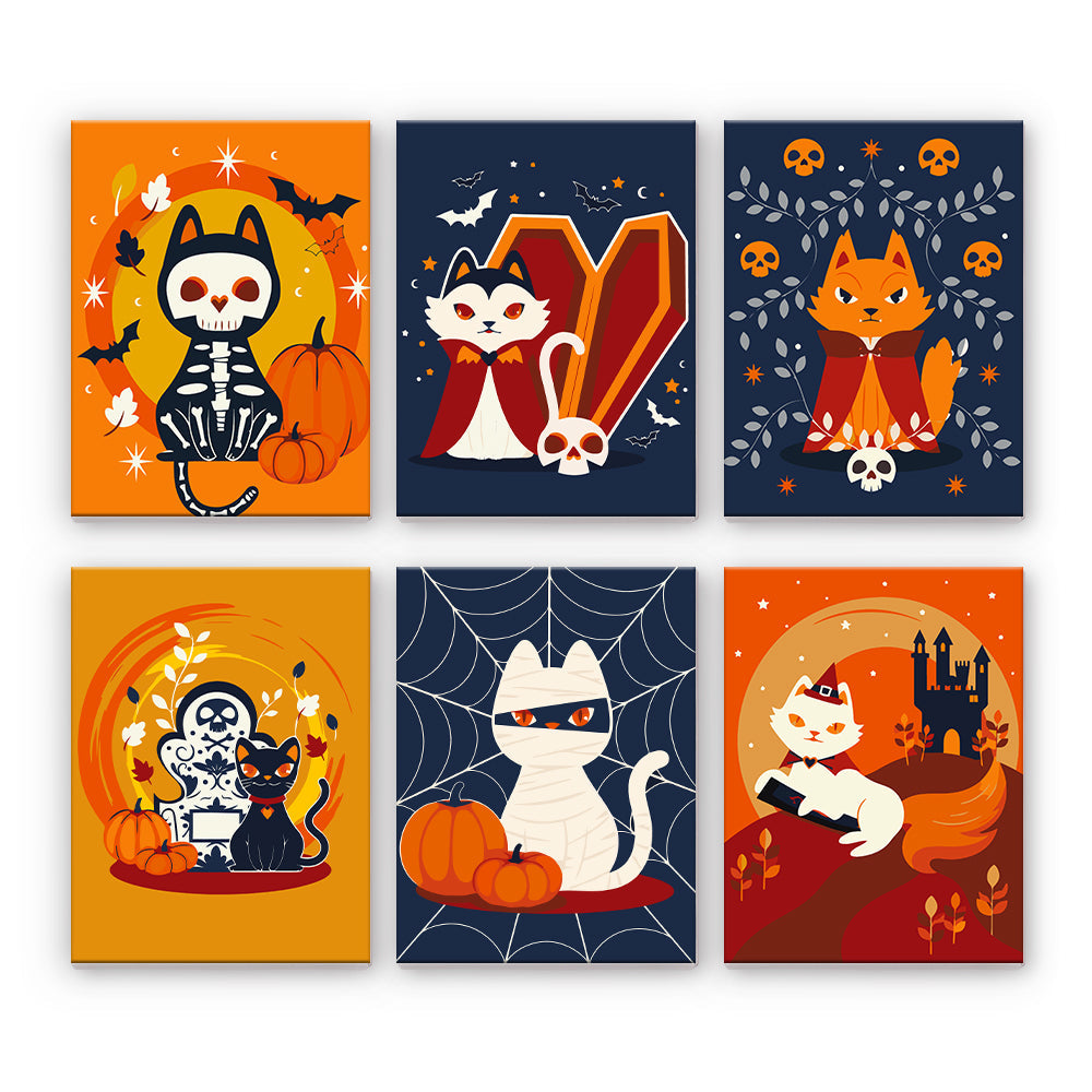 Gatos de Halloween disfrazados