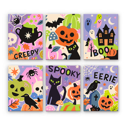 Colorido collage de Halloween