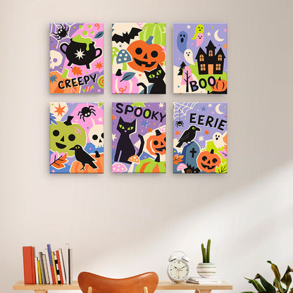 Colorido collage de Halloween