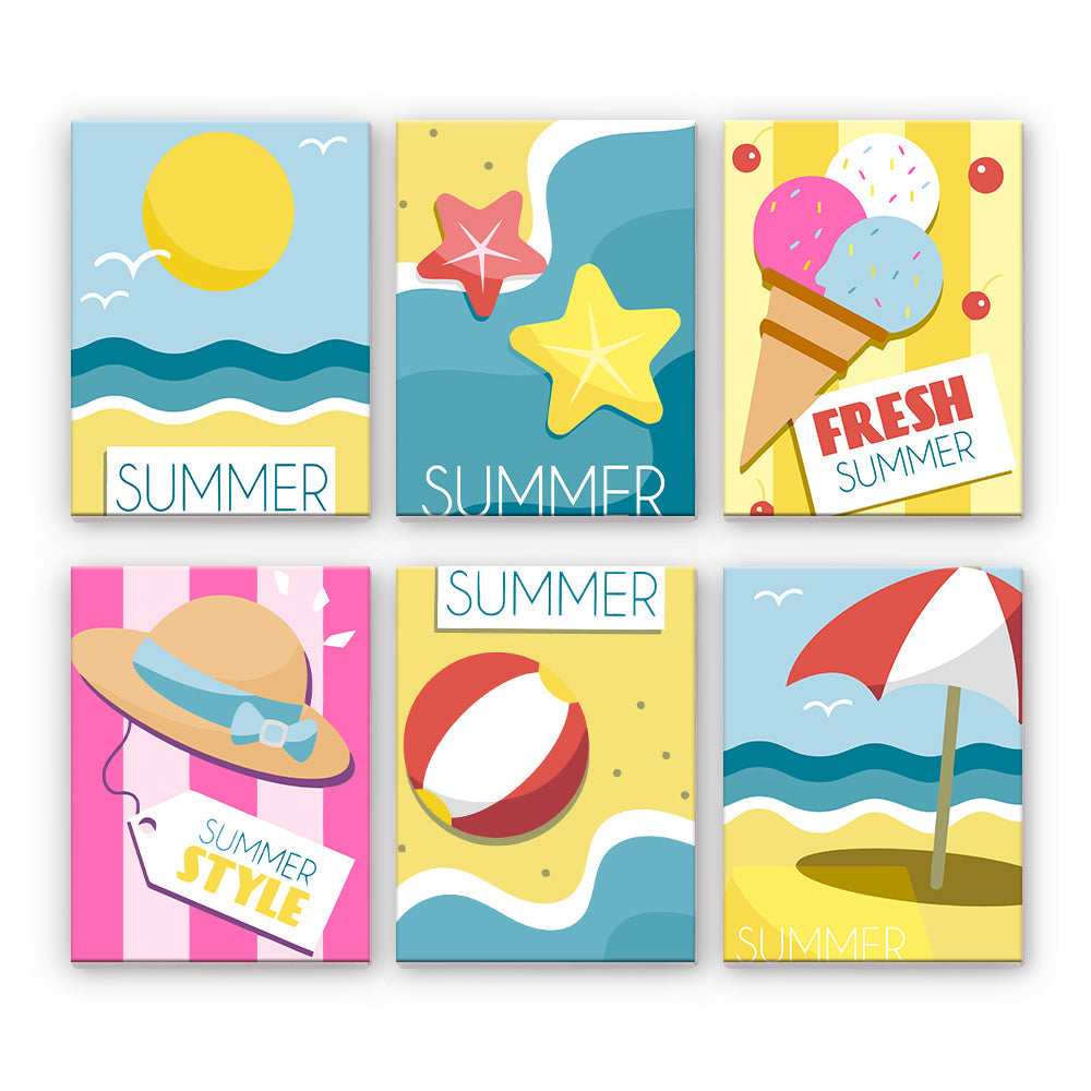 Iconos de playa de verano