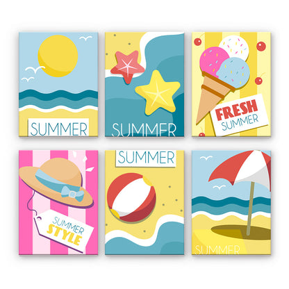 Iconos de playa de verano