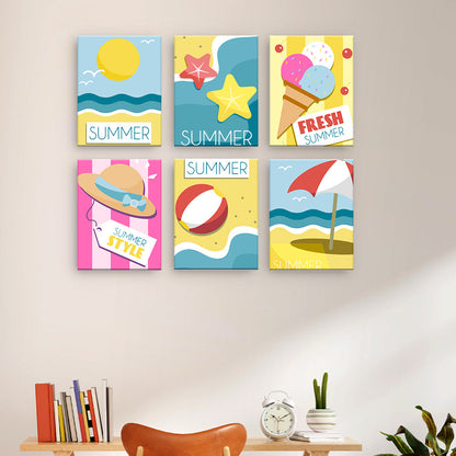 Iconos de playa de verano