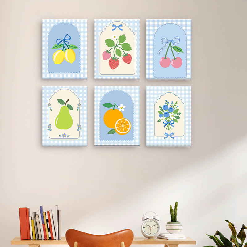 Etiquetas de frutas vintage